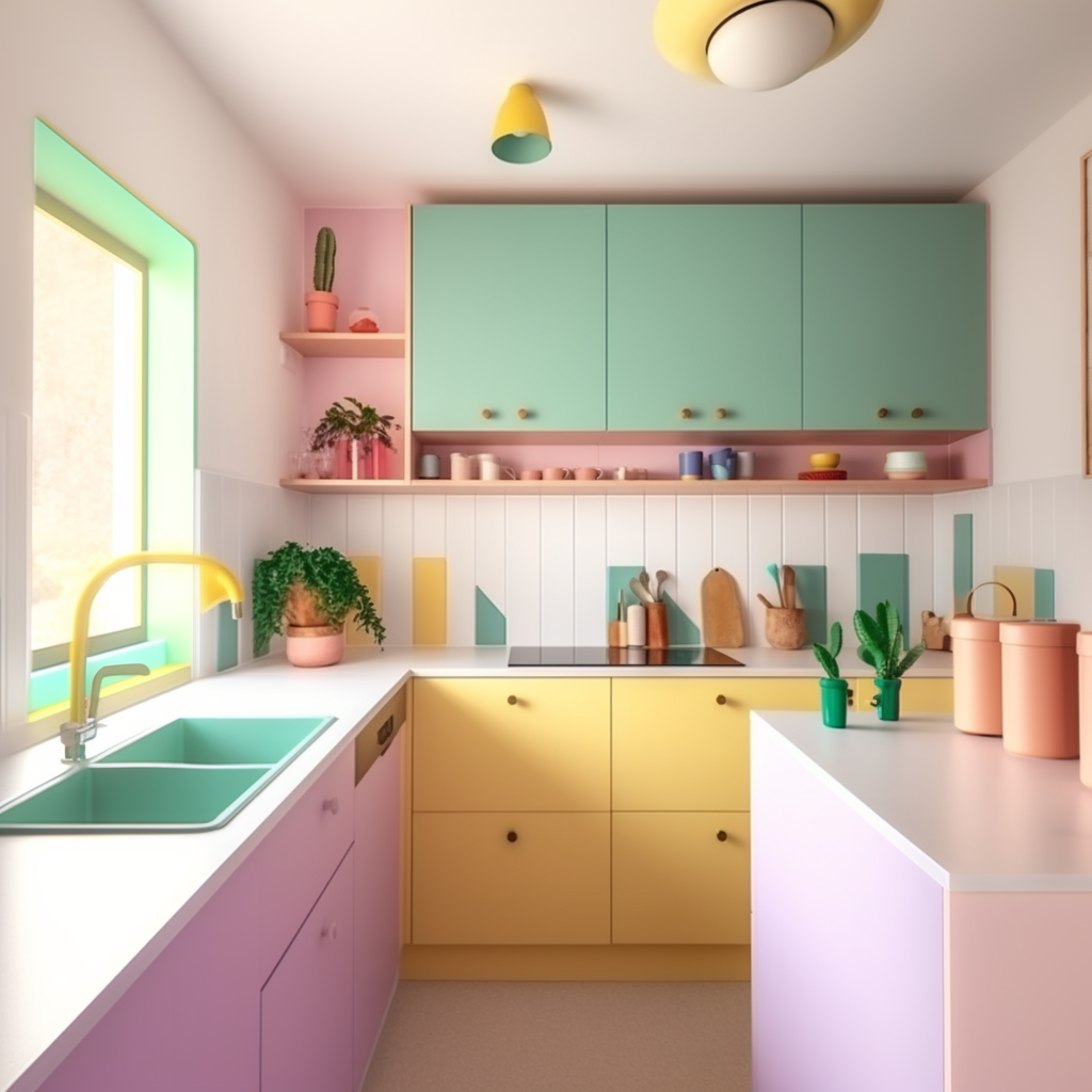 Pastel kitchen = Happy kitchen